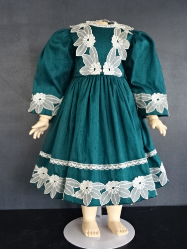 Robe En Soie Pour Poupée 48-51 Cm - Jumeau Bru Steiner - Fabrication Française