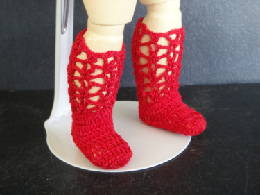 Anciennes Chaussures Cuir Pour Poupée Bleuette (taille 1) + Chaussettes, France