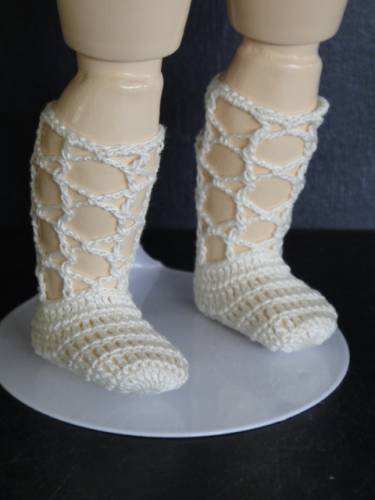 Vaguelly 8 Paires Poupée Chaussettes 18 De Chaussures De 18 en De Mini- pour Poupées Jouets Chaussette Simple Nature Chaussures De Ma Chiffon