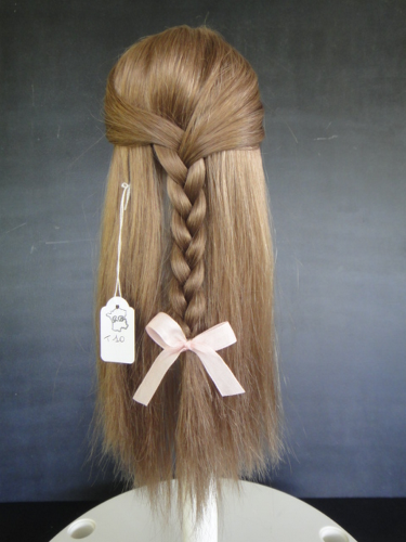 Perruque Pour Poupée Ancienne – Cheveux Naturels, Taille 10 (33 Cm), Restauration
