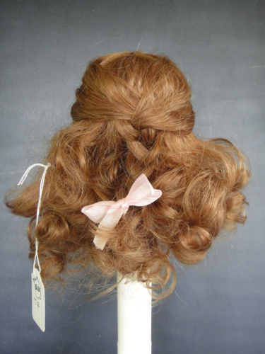 Perruque Poupée Ancienne 100% Cheveux Naturels - T7 (28.5 Cm) - Fabrication Française