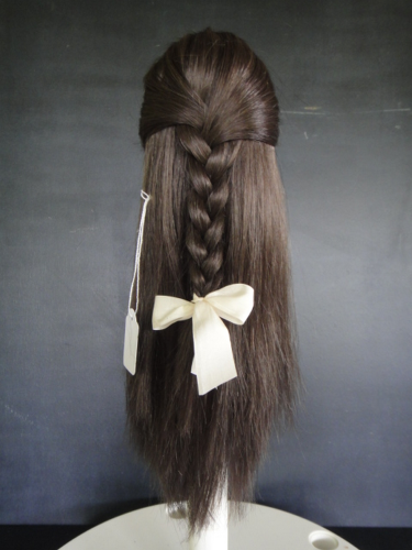 PERRUQUE pour poupée Cheveux naturels - 31.5 cm - Doll wig 12