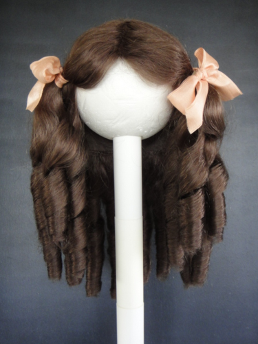 Perruque Poupée Cheveux Naturels Taille 3 (22.5 Cm) Georgette Bravot France