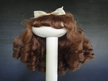 PERRUQUE pour poupée ancienne Cheveux naturels Taille 10 :33