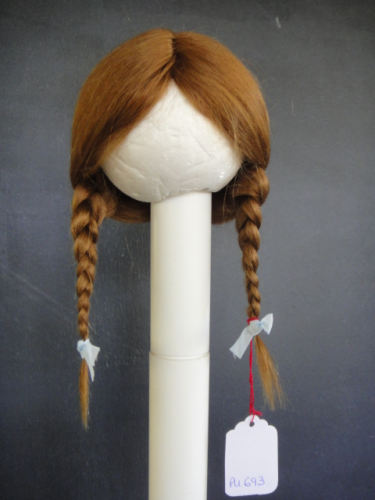 Perruque Pour Poupée Taille 5 – 25,5 Cm, Cheveux Naturels, Fabrication Française