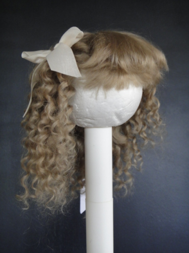 PERRUQUE de poupée en Cheveux naturels Taille 10 - 33 cm - Doll wig 13