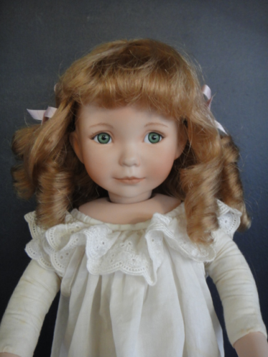 Perruque Poupée Cheveux Naturels Taille 3 (22.5 Cm) Georgette Bravot France