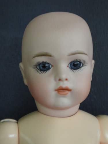 Tête De Poupée En Porcelaine BLEUETTE SFBJ301 - Reproduction Bravot - Yeux Bleus