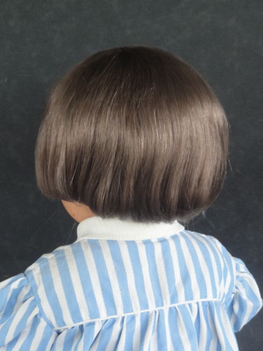 31.5cm 100% cheveux naturels BRAVOT G 30% PROMO PERRUQUE POUR POUPEE T8