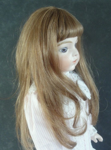 .100% Cheveux Humain Cheveux longs-Georgette Bravot 30% Off-Doll wig 19.5" 49.5 cm 