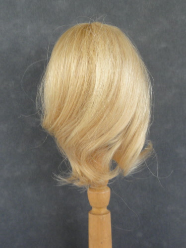 24 cm DOLL WIG size 9.45" BRAVOT - Straight blond human Hair 30% Discount 