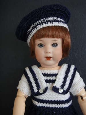 Explication Tricot Pour La Poupée Bleuette en Vacances été 1933