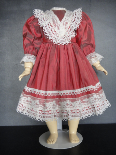 Robe En Soie Pour Poupée 48-51 Cm - Jumeau Bru Steiner - Fabrication Française