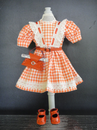 Robe En Coton Blanc Pour Poupée Bleuette (27cm) – Dentelle Et Broderie – Fabrication Française