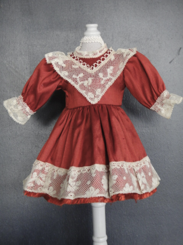 Tenue En Soie Pour Poupée Bleuette – Fabrication Française, Vintage Fille