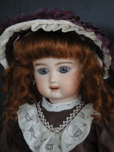 Poupée Ancienne Reproduction Bleuette Unis-France 301 – 27 Cm – Biscuit Porcelaine, Corps Bois