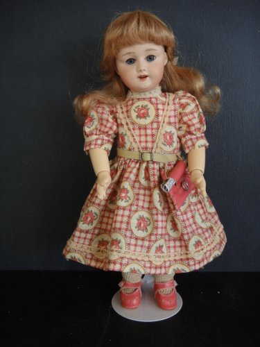 Robe Pour Poupée Ancienne 29 Cm – Bleuette Smocks, Tenue Rétro