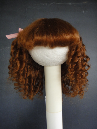 PERRUQUE pour poupée en Cheveux naturels Taille 7 - 28.5 cm