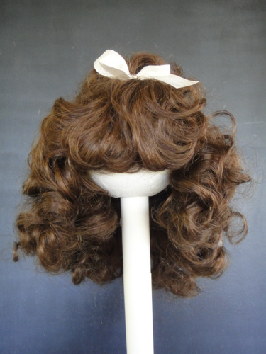 Perruque Pour Poupée Ancienne En Vrais Cheveux - 31.5 Cm - Restauration Poupée