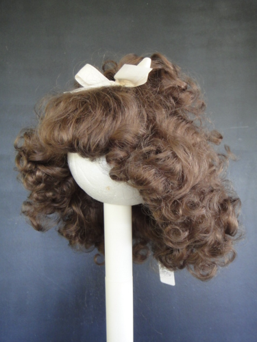 Ancienne Perruque Pour Poupée En Vrais Cheveux, Taille 14 (43 Cm) – Idéale Pour Restauration Et Collection