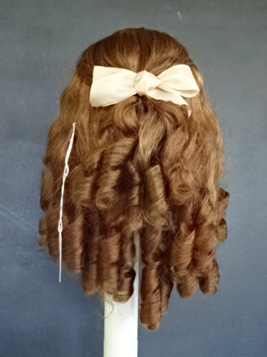 Perruque Pour Poupée Ancienne – Cheveux Naturels, Taille 10 (33 Cm), Restauration