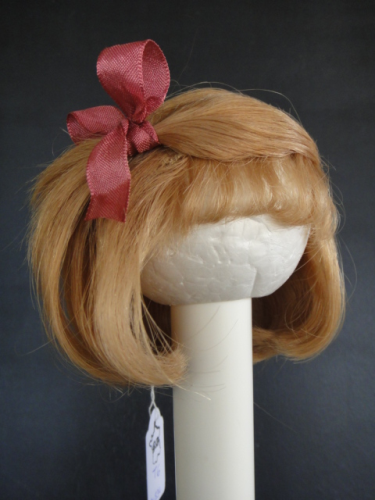 PERRUQUE pour poupée en Cheveux naturels Taille 6 - 27.5 cm