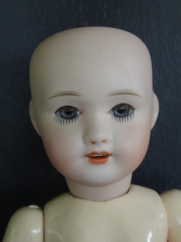 Unis France - Poupée Tête Porcelaine Marquée En Creux Unis France 71 301 140 10 Sur Corps Articule 56c