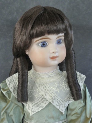 49.5 cm 30% Off-Doll wig 19.5" .100% Cheveux Humain Cheveux longs-Georgette Bravot 